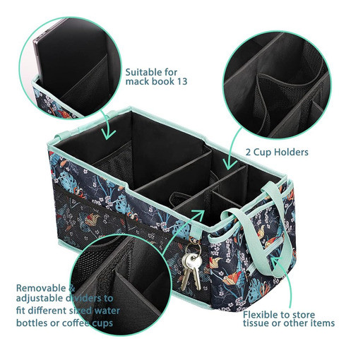 Heyskay Organizador De Coche Del Asiento Trasero Con Caja De 1