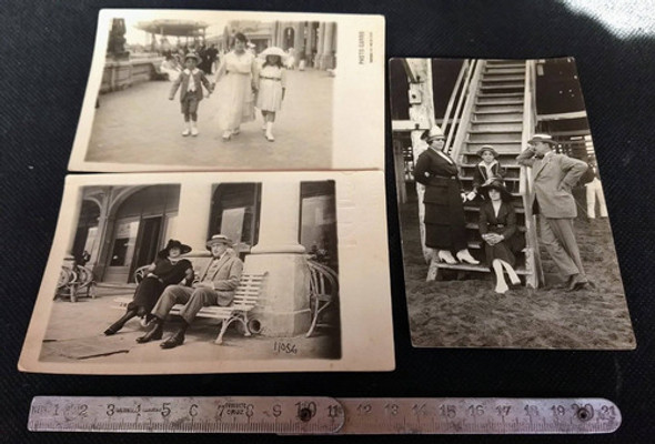 Foto Antigua Mar Del Plata Rambla Lote De 3 0