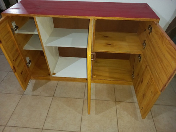 Mueble Organizador Con Puertas Para Juegos Estanteria Piso 1