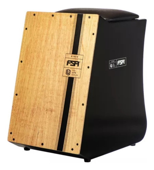 Cajon Fsa Gibão Lite Gb Ltg-01 Preto Bk Elétrico/acústico 0