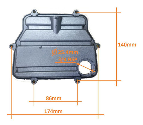 Junta Tapa De Carter Compresor 2hp 2.5hp 25 50 100 Lts 1