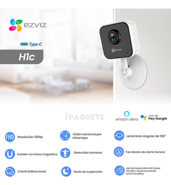 Kit 3 Cámaras Seguridad Ip Mini Ezviz Interior Wifi Espia 1