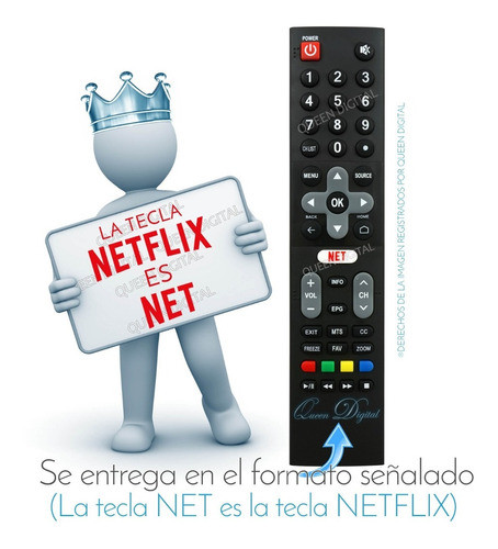 Control Remoto Para Skyworth Smart Tv Netflix Sw49s6sug 43g6 1