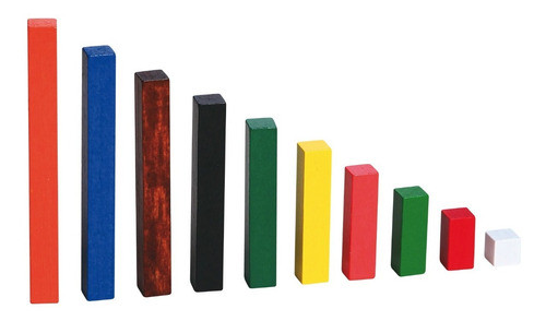 Regletas Colores Cuisenaire Matemática En Madera Montessori 1
