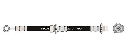 Flexible Freno Nissan March 590mm Del. 1