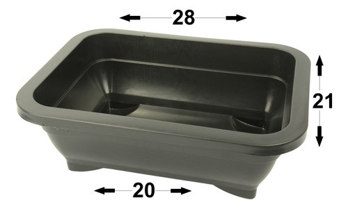 20 Vasos Plásticos Bonsai Cactos E Suculentas  3 L 1