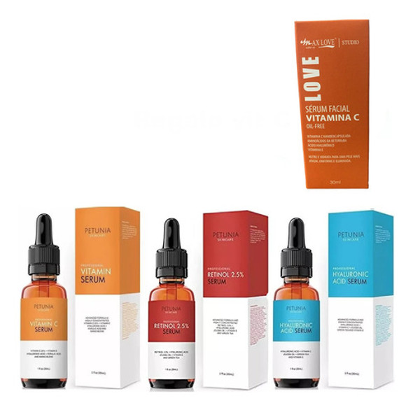 Trio Petúnia Originales (retinol+hialurônico+vitamina C) 0