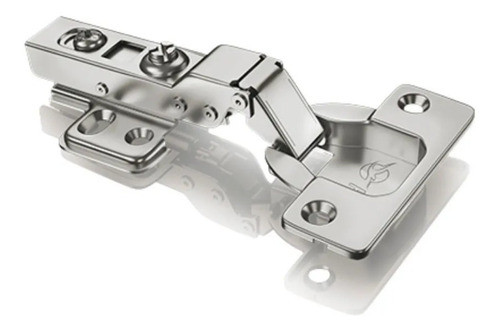 Kit 10 Dobradiças Curva Porta Armário 35mm C/ Amortecedor 0