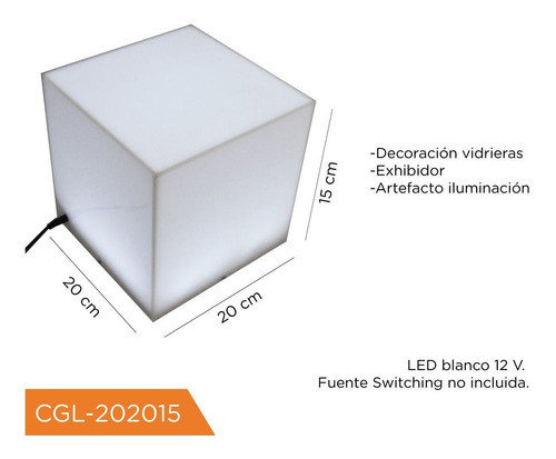 Caja De Acrílico Luminosa Cgl-202015 1