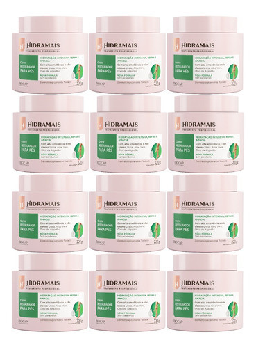 Creme Restaurador Para Os Pés 220g Hidramais 12 Unidades 0