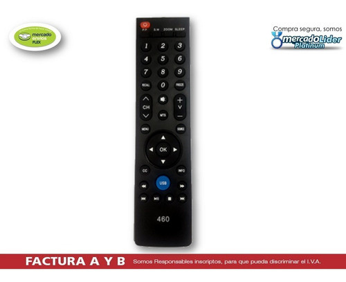 Control Remoto Para Tv Usb Noblex Philco Hitachi Sanyo Jvc 1