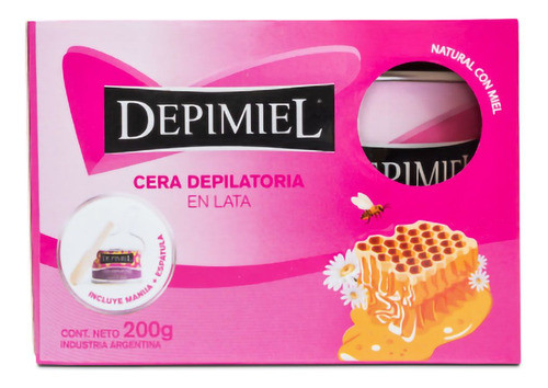 Pack Cera Depilatoria En Lata Depimiel  Natural 200 Gr 0