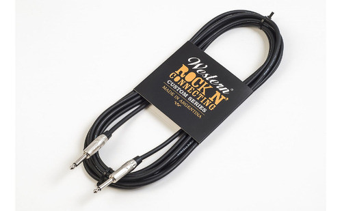 Western Cable Plug Instrumento 6 Metros Recto Musicapilar 1