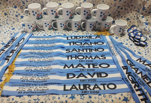 Combo De Banda Taza Pin Jura Lealtad Promesa A La Bandera 1
