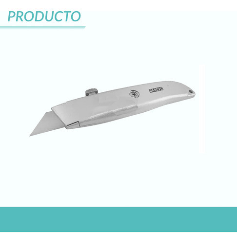 Cutter Cuchilla Retractil Uso General Metalico Trincheta 1