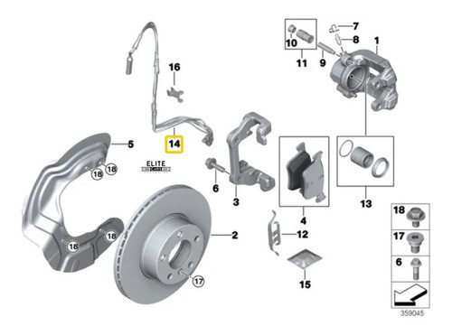 Sensor De Freno Delantero Bmw 3 E90 Lci 320d N47 1