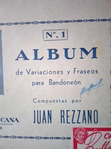 Album Variaciones Tango P/bandoneon,edit. Ricordi 1