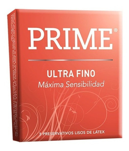 Preservativos Prime Ultra Fino 6 Cajas De 3u (total 18u) 1