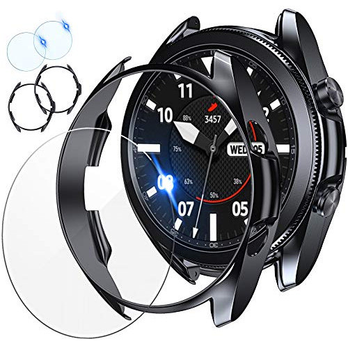 Funda Galaxy Watch 3 45mm X2(u) + 2 Protectores Black 0