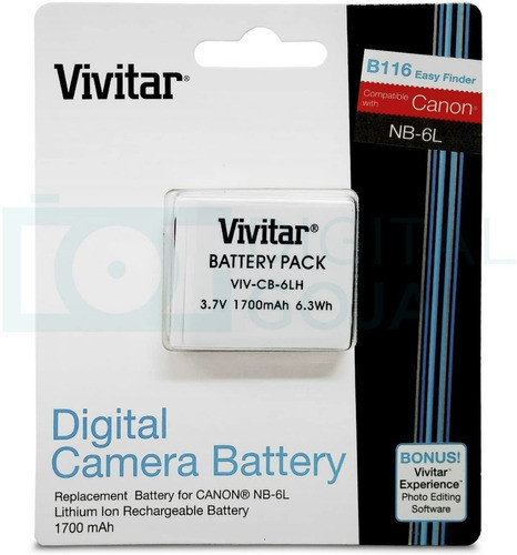 Vivitar Nb-6l / Nb-6lh - Baterías Cámara Canon Powershot X 2 1