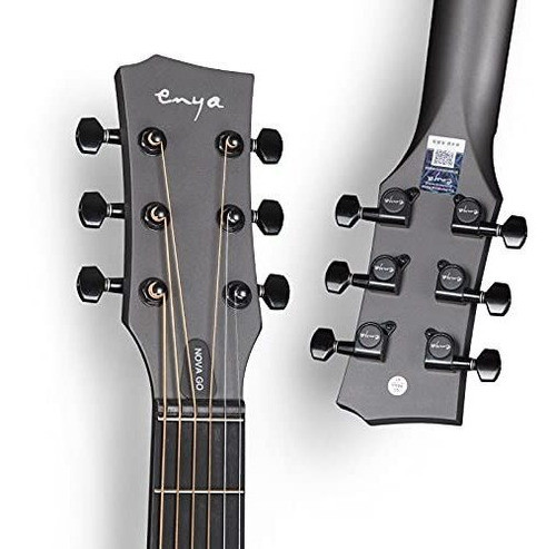 Enya Nova Go Guitarra Acustica De Fibra De Carbono 1/2 Tama 1