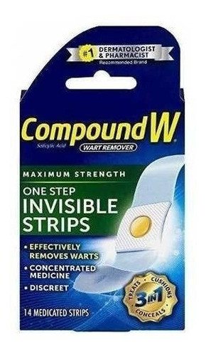 Compound W - Removedor Verrugas Ác Salicilico - 14 Adesivos 0
