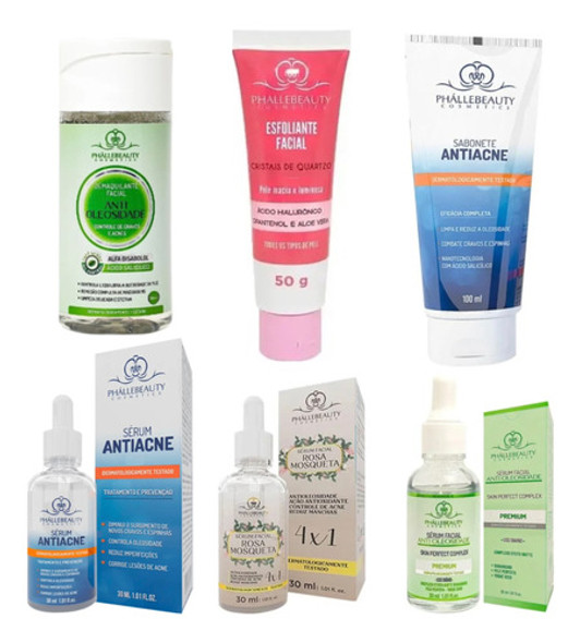 Kit Completo Skin Care Línea Antiacné De Phallebeauty 0 Kit Completo Skin Care Línea Antiacné De Phallebeauty 0