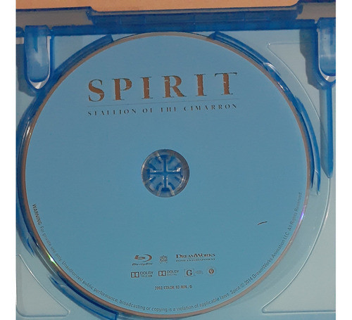 Spirit ( Stallion Of The Cimarron ) - Blu-ray + Dvd Original 1