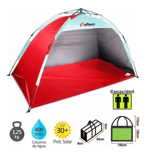 Carpa Playera Automatica Outdoors Professional Beach Summer 1