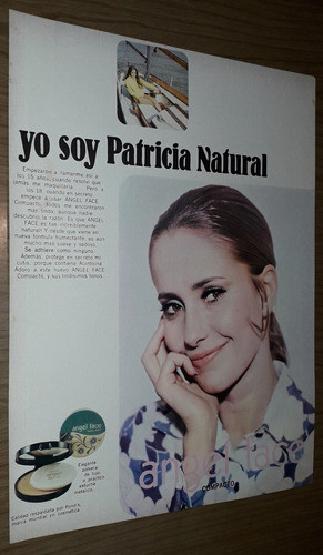 P19 Clipping Publicidad Maquillaje Angel Face Año 1970 0