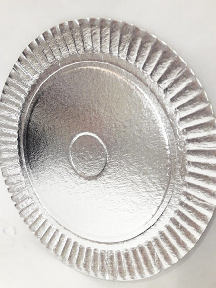 Bandeja Redonda Carton Plateado 18cm N°2 0