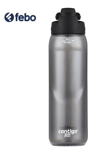 Botella Fit Licorice Spill Proof Autoseal Contigo Negro Febo 1