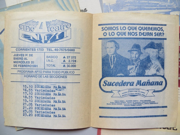 Programa Cine Y Teatro X 5 Av Corrientes Década Del 70 1