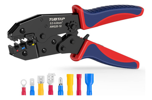 Tubtap Herramienta De Prensado De Cables, Crimpadora De Term 0