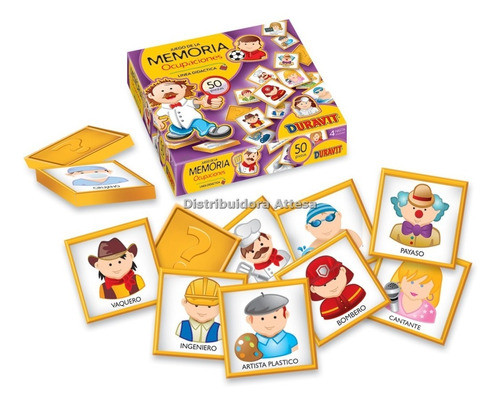 Juego De La Memoria Ocupaciones 50 Piezas En Caja Duravit 0