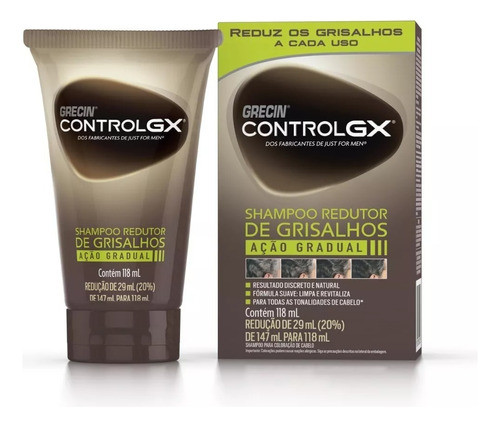 Shampoo Reduce Gradualmente Canas. Grecin Control Gx 118ml. 0