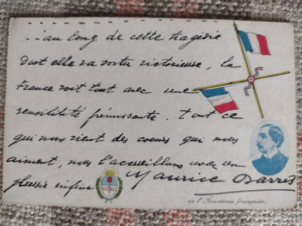 Postal De Argentina De La Primera Guerra Mundial 0