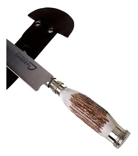 Cuchillo Regional Cabo Ciervo Y Alpaca Hoja Acero Inox 20 Cm 1