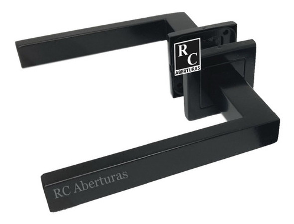 Pestillo, Picaporte Negro Opaco - Rectangular Bocallave 0