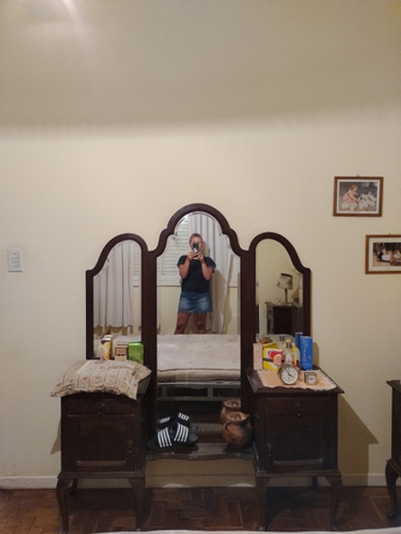 Antiguo Mueble Tocador De Cedro 1