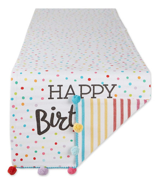 Dii Happy Birthday Colección De Confeti, Corredor De Mesa Re 0