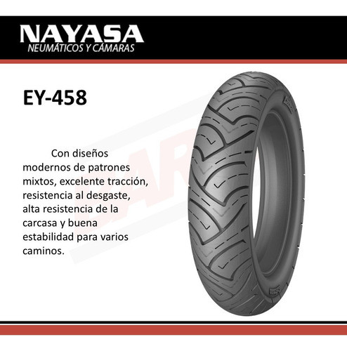 Cubierta Moto 110/80-17 Nayasa Ey458 1