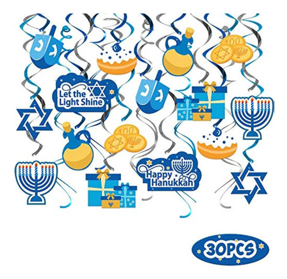 Bessmoso 30 Uds Hanukkah Colgante Remolino Decoraciones Serp 0 Bessmoso 30 Uds Hanukkah Colgante Remolino Decoraciones Serp 0
