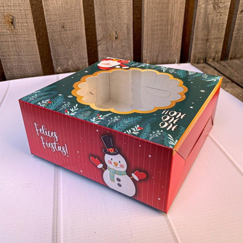 Caja Feliz Navidad-fiestas- X 30 -regalos-desayunos-19*19*8 1