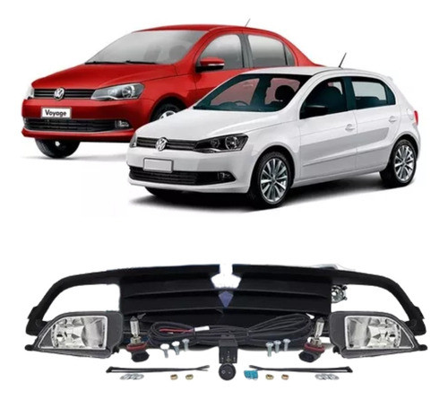 Kit Faro Auxiliar Vw Gol Trend 2012 2013 2014 2015 2016 1