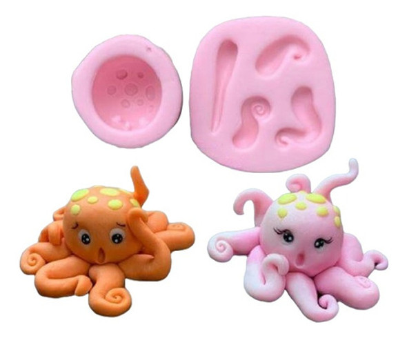 Molde De Silicone Polvos Decorar Fundo Do Mar 0