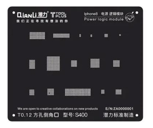 Stencil Qianli A8 8 S400 Ic Power Logic iPhone 8 X Reballing 0