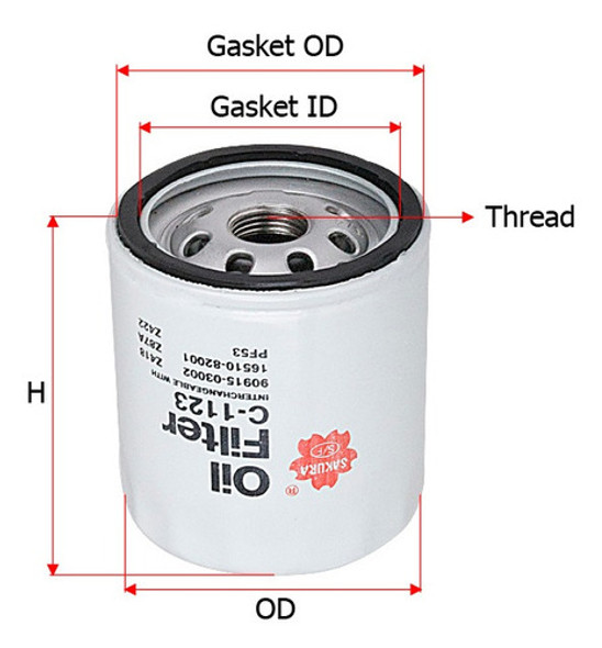 Filtro Aceite Toyota Hilux Vii 2.5 Td Diesel 2005 Al 2011 0