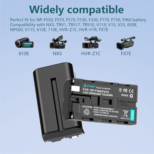 Cargador Powerextra Y Baterías Sony Np-f970 1