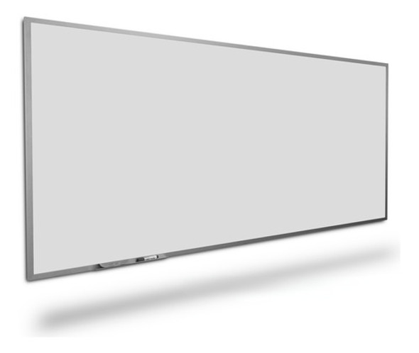 Quadro Branco Liso Reto 250x120cm - Profissional - Alumínio 0